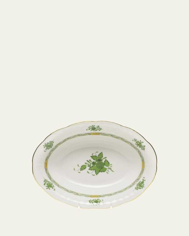 Chinese Bouquet Oval Vegetable Serving Bowl